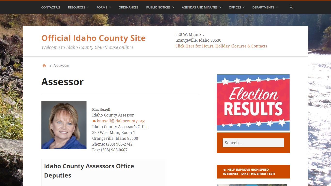 Assessor – Official Idaho County Site